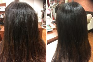 「私の髪ってなんだかジリジリしてる、、、」