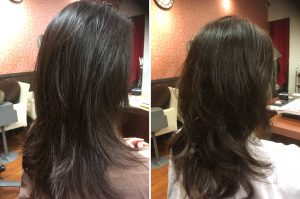 ダメージ最小限なのに、大きなリッジで乾いた時にしっかりカールが出るリラックスウェーブ(ダブルガラス化エアーウェーブ)‼️