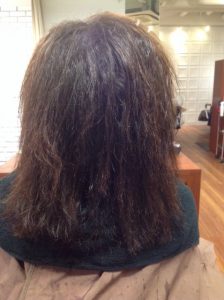 矯正ストレートでビビリ毛になってしまった方を髪質改善した結果‼️