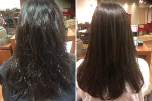 軟毛のくせ毛には低アルカリストレートが最適‼️