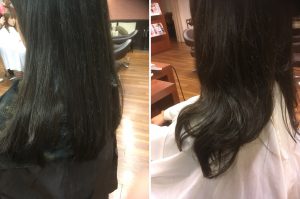 矯正ストレートがかかってる髪には低アルカリデジタルパーマが最適‼️