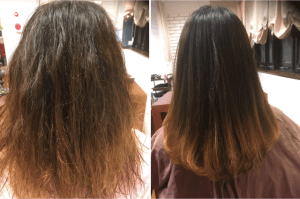 ブリーチ毛に矯正ストレートをした結果、、、