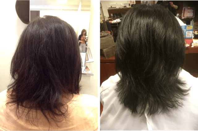 髪がハイダメージ毛からの復活！髪質改善８か月後