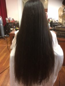 スーパーロングの髪を復元メニューしてみた