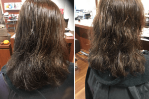 細くて傷みやすい髪に大きめゆるふわパーマ！