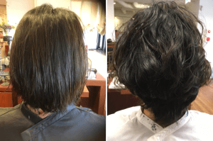 直毛過ぎてパーマがかからない髪質の方にエアウェーブでパーマをかけてみた②