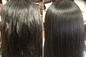 膨らむくせ毛を矯正ストレートで真っすぐな髪へ！