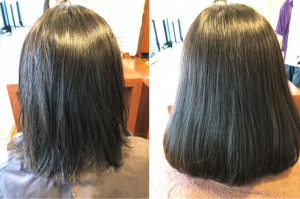 [髪がバサバサ、、」の状態を３６５ベースメイクでストデジで改善した結果