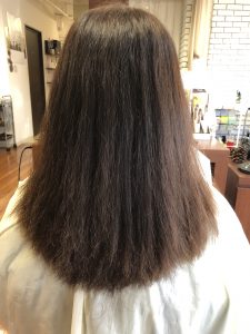 ジリジリの捻転毛をより綺麗に！（前回続き）