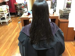 結び癖でワシャワシャする髪を新製品で改善!